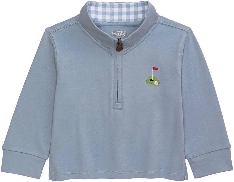 Boys Golf Quarter Zip/Mud Pie