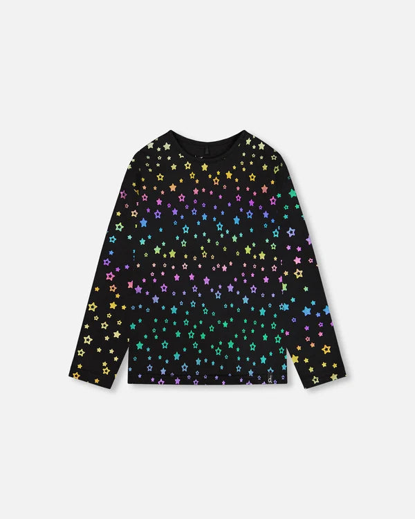 Printed Stars Top/Deux Par Deux