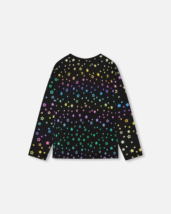 Printed Stars Top/Deux Par Deux