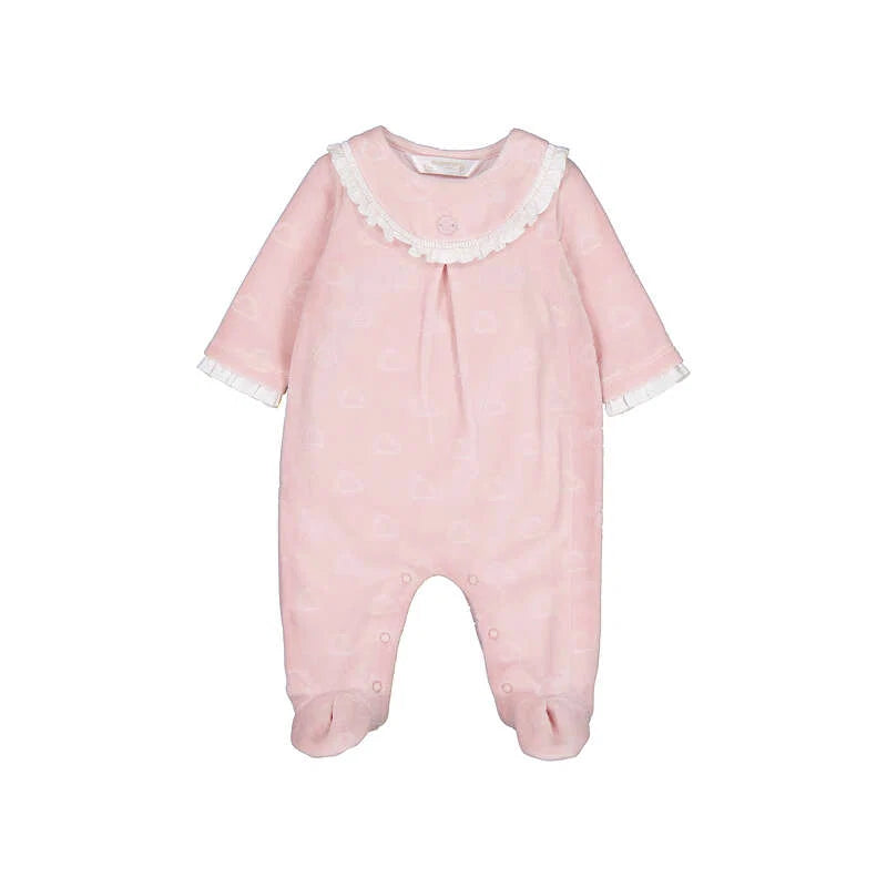 Baby Girl Velour Romper/Mayoral