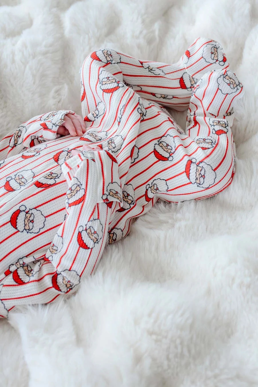 Holly & Jolly Zipper Footie/Caden Lane