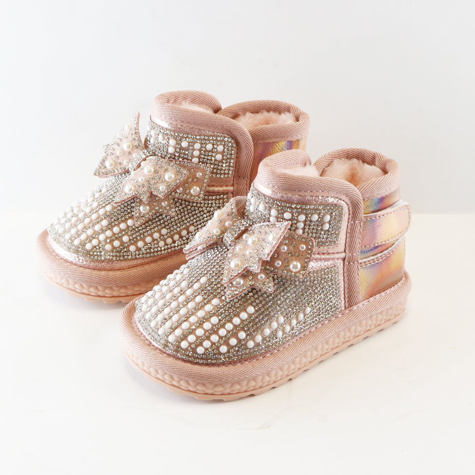 Bow Rhinestone Boot/Doe a Dear