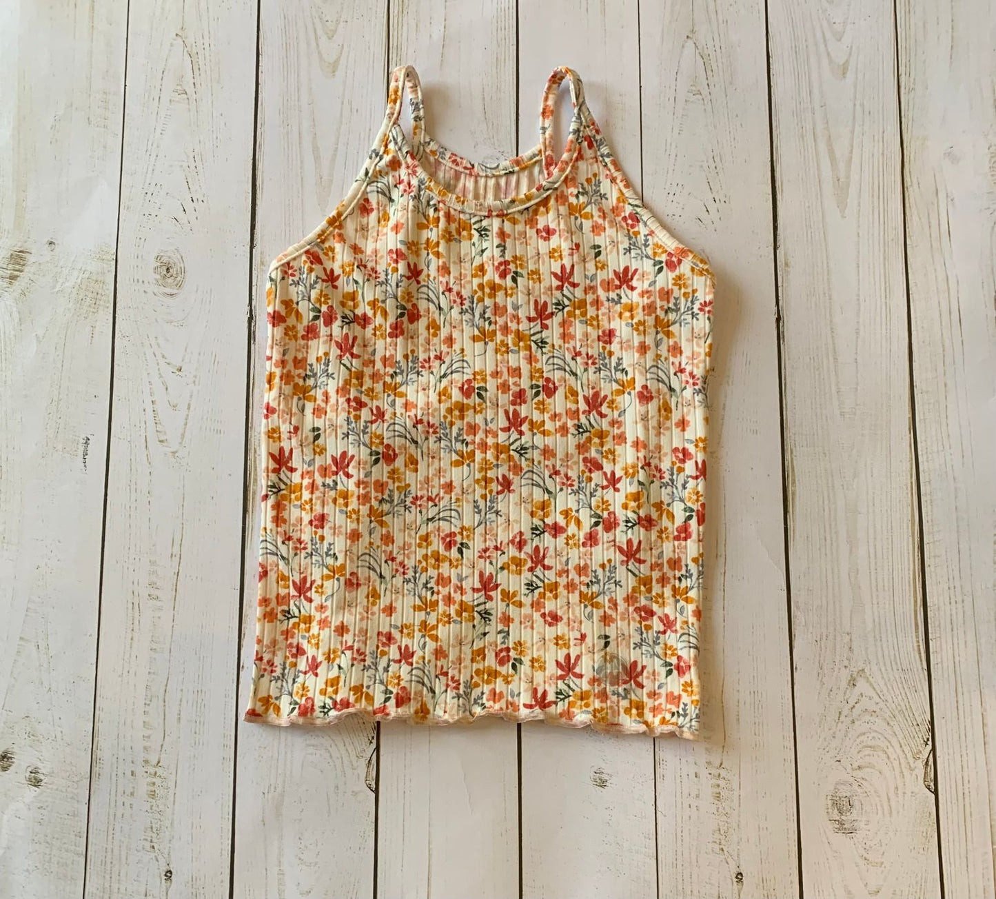 Sunset Floral Razor Back Tank/Yoga Baby