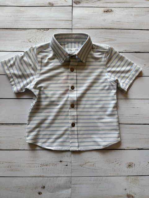Button Down Stripe Top/Remington Road Kids