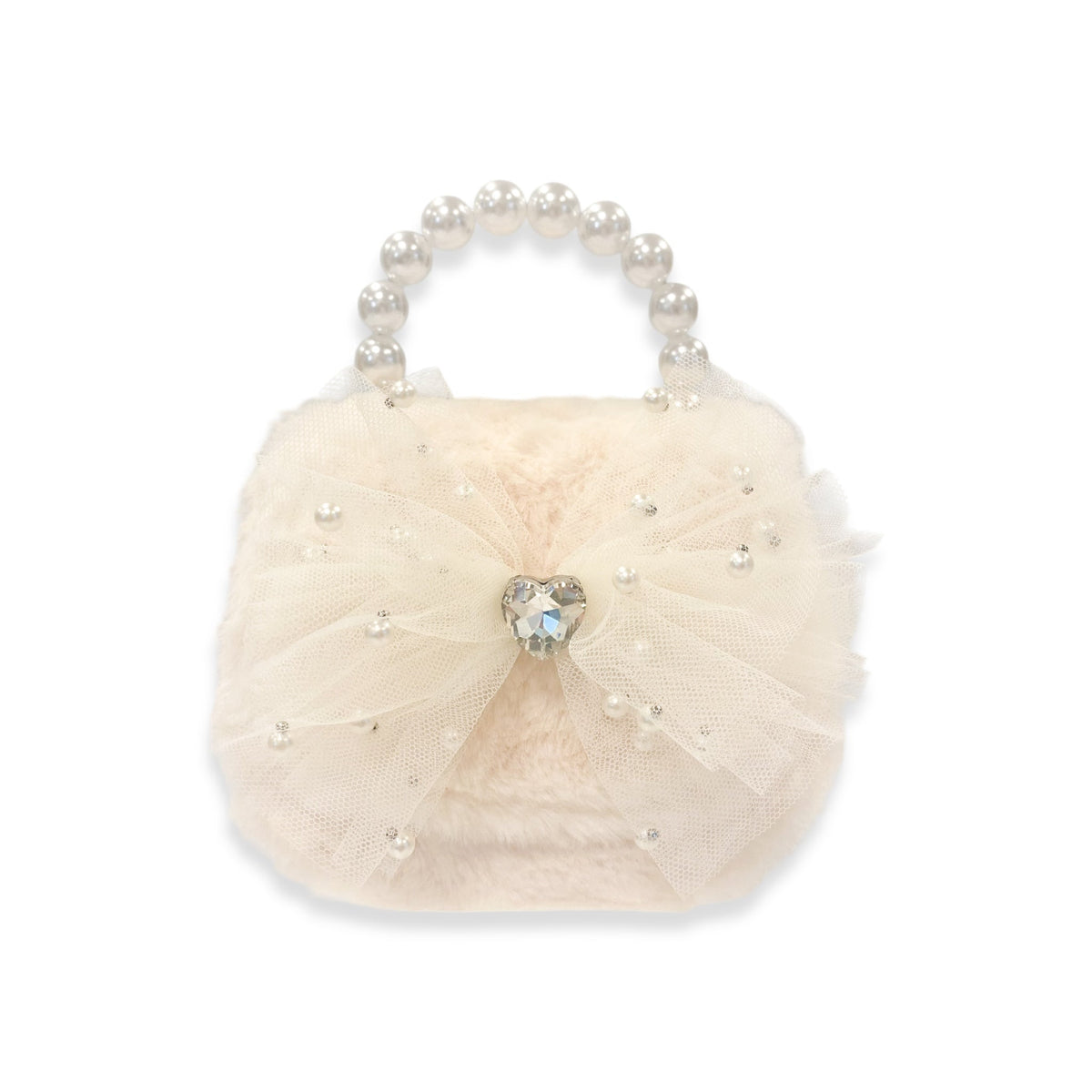 Mesh Bow Furry Purse/Doe a Dear