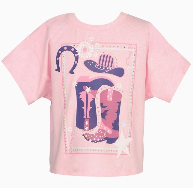 Cowboy Horse Shoe Tee/Hannah Banana