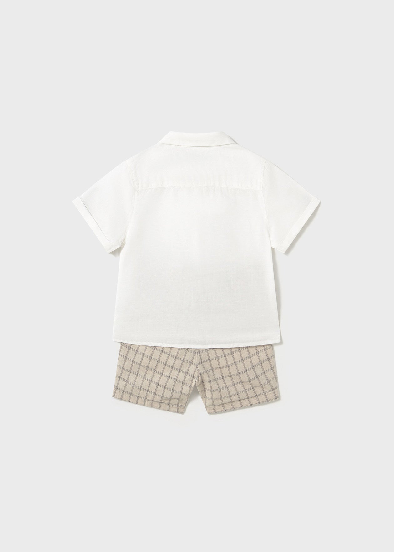 White Canvas Short Set/Mayoral