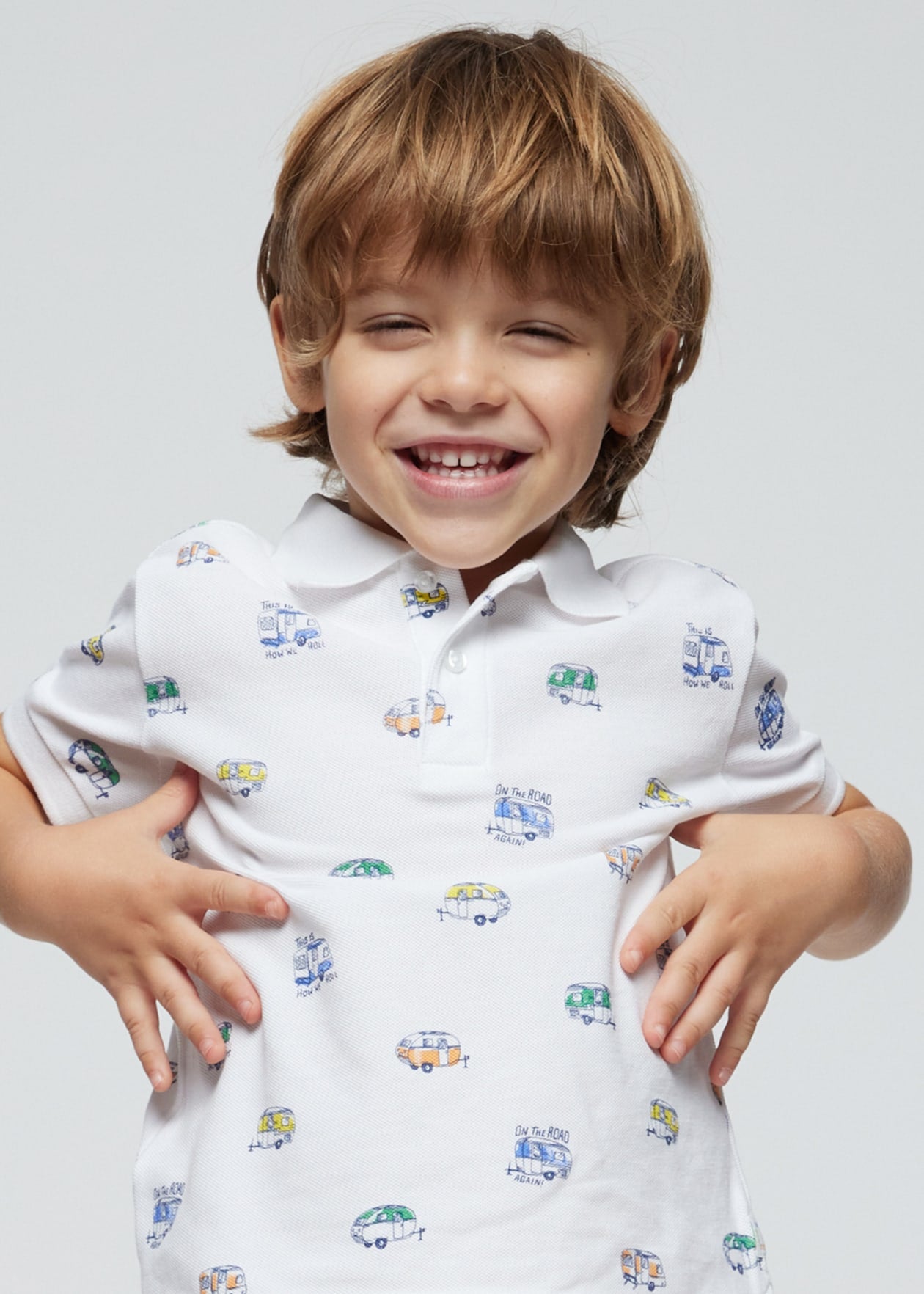 S/S Printed Polo Shirt/Mayoral