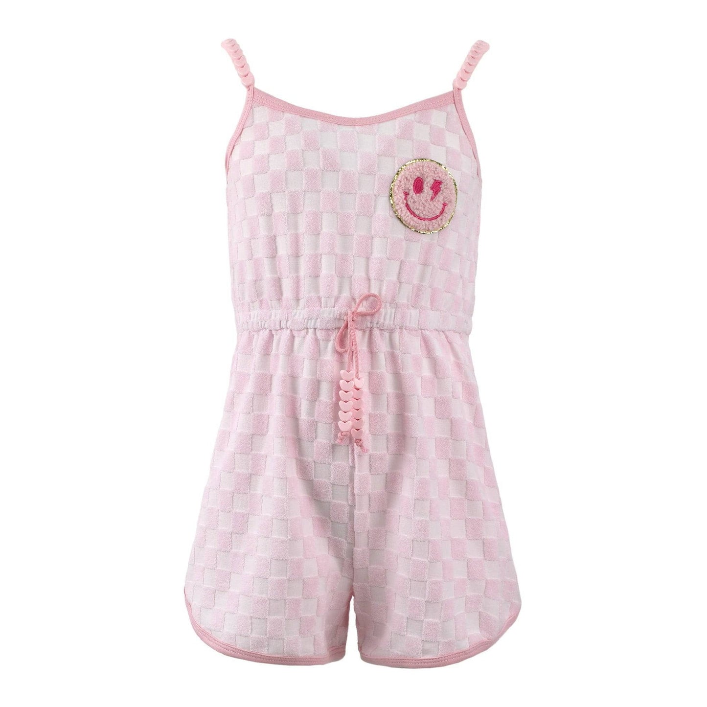 Checkered-Emoji Romper/Lola & the Boys