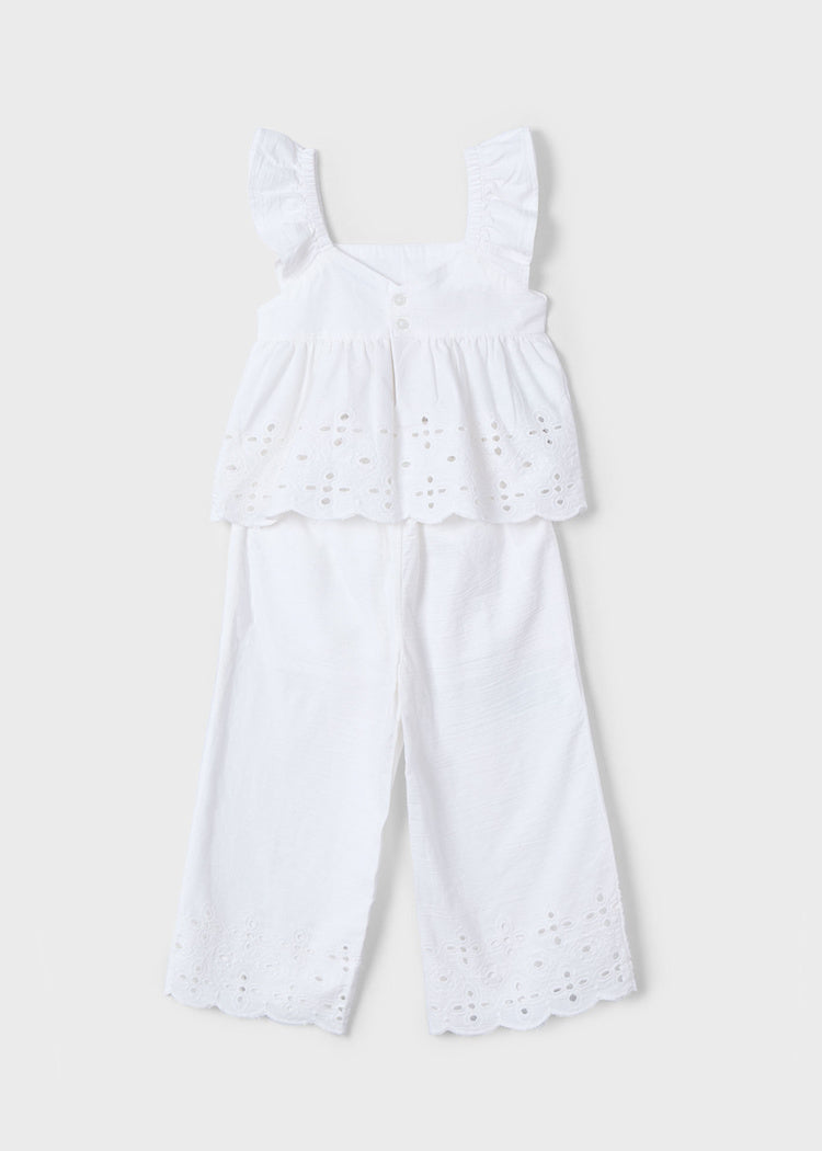 Eyelet Pants Set/Mayoral
