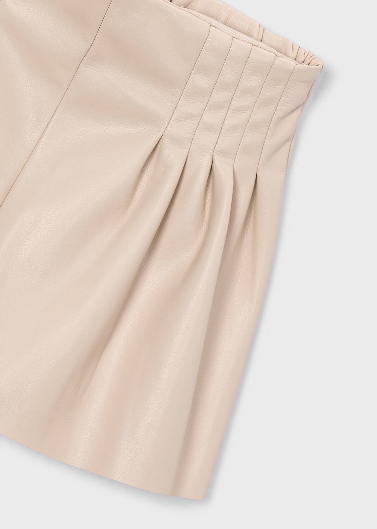 Faux Leather Shorts/Mayoral