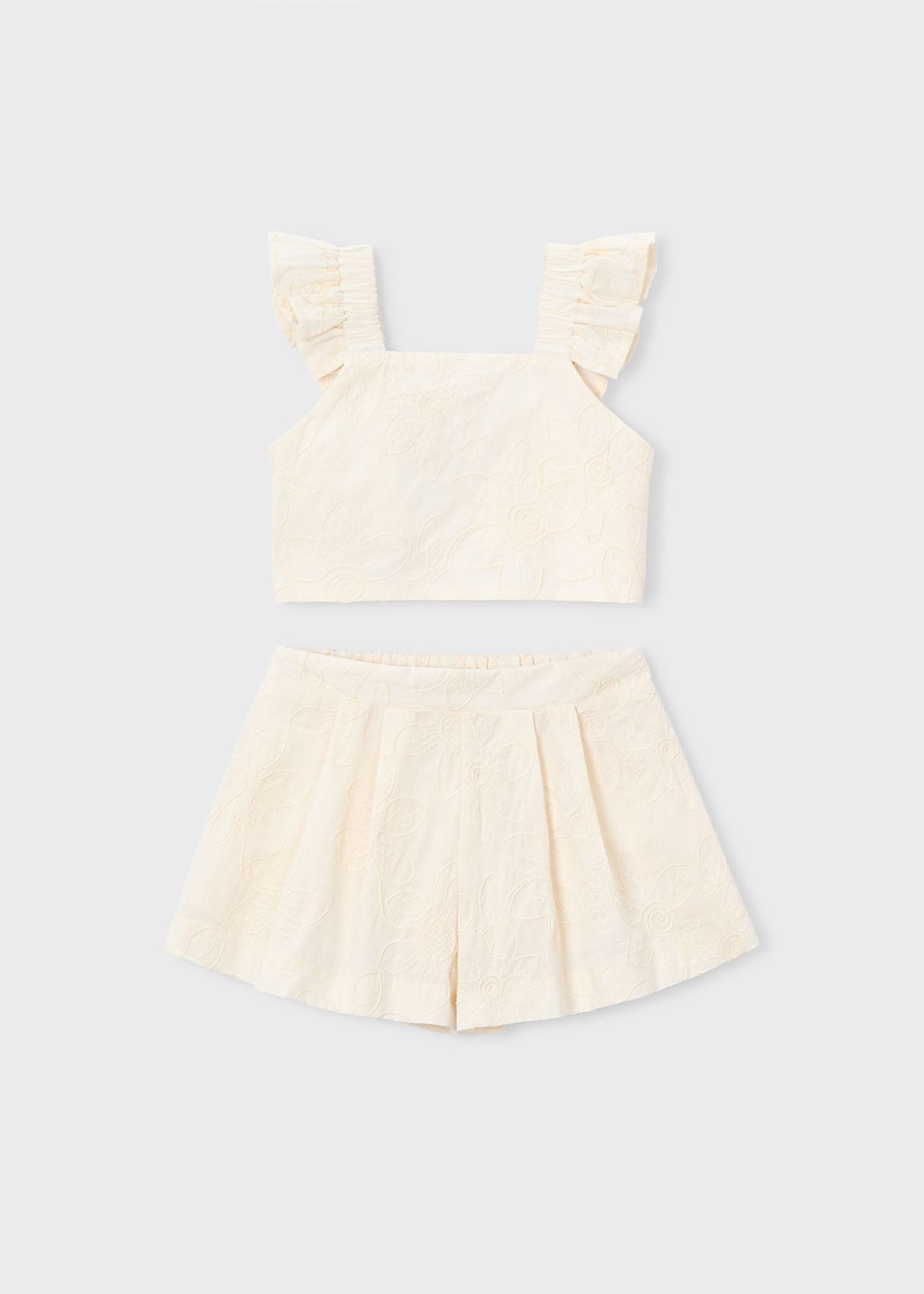Shorts & Ruffled Top Set/Mayoral