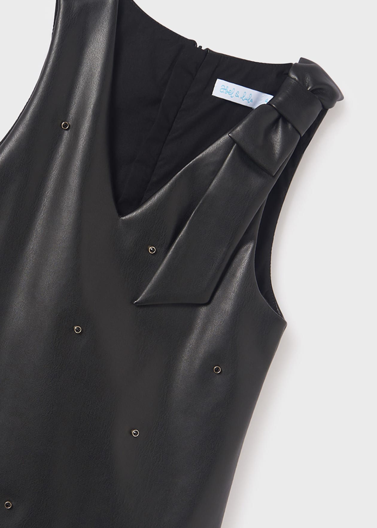 Faux Leather Pinafore/Abel & Lula