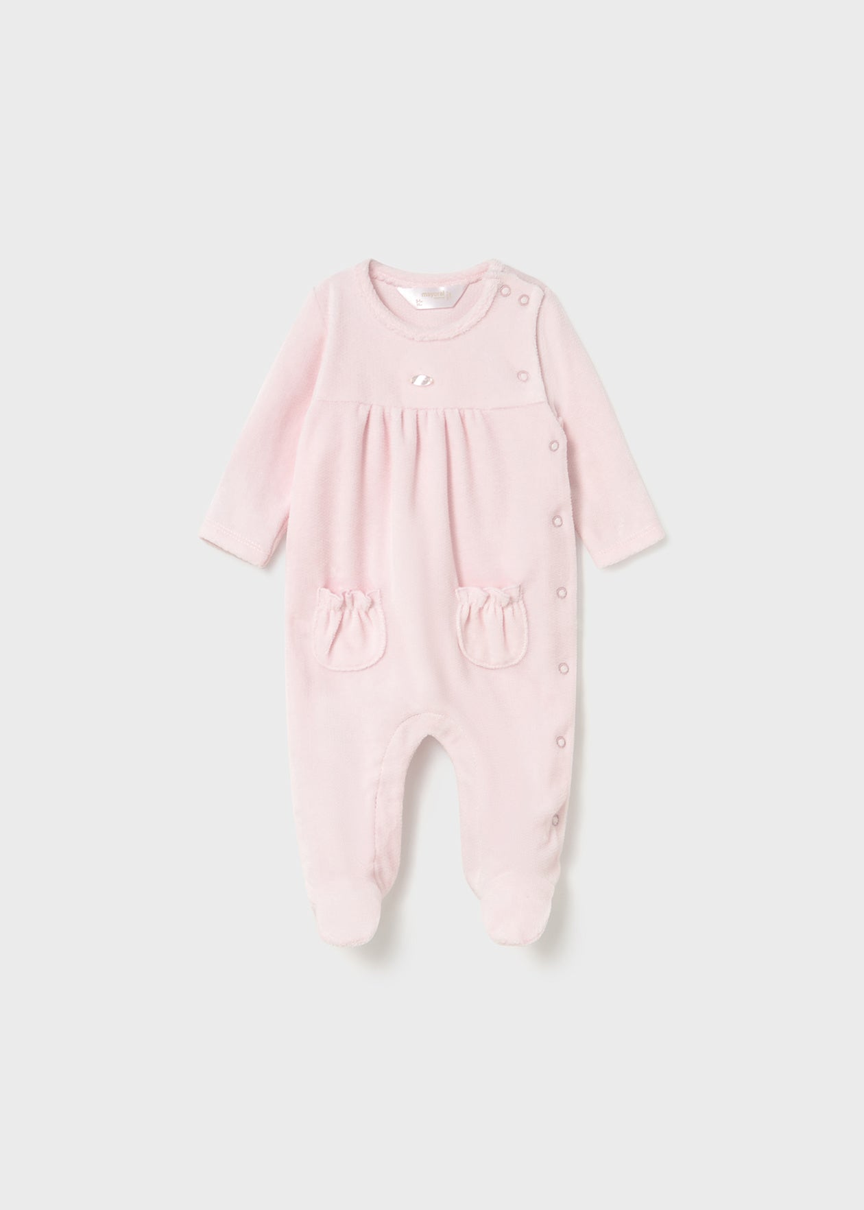 Pink Velour Onepiece/Mayoral