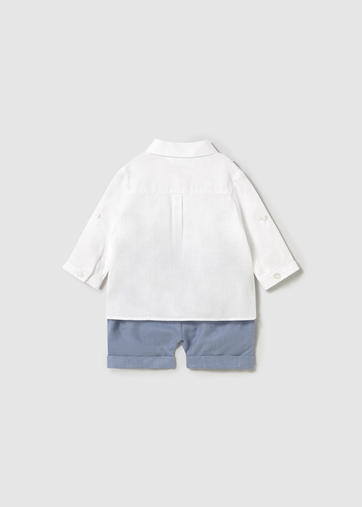 Linen Shorts, Shirt & Vest Set/Mayoral