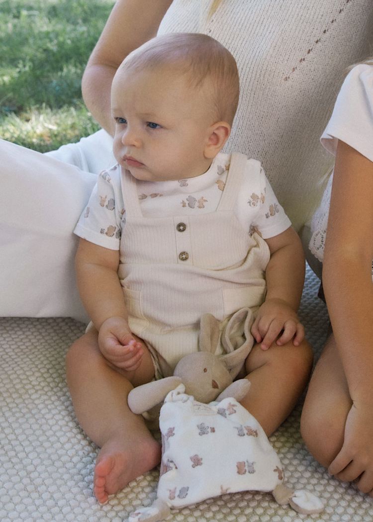Simulated Dungaree Romper/Mayoral