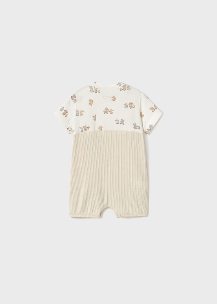 Simulated Dungaree Romper/Mayoral