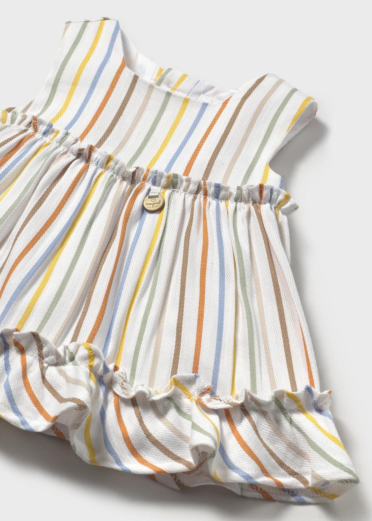 Striped Dress w/Bloomers/Mayoral