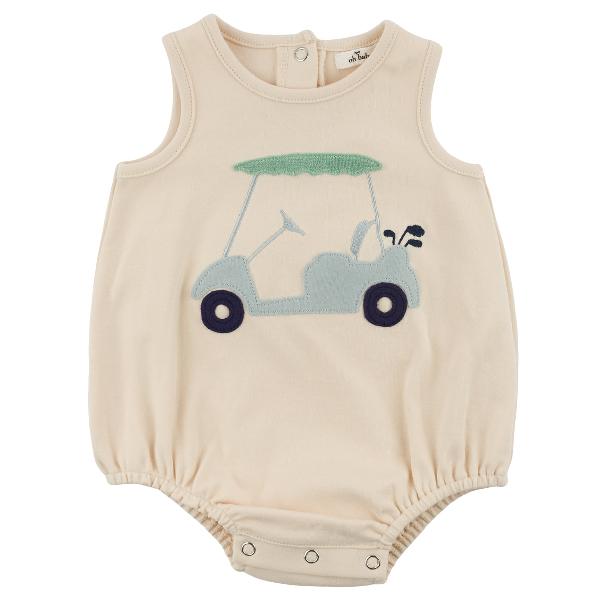 Golfcart Bubble Onesie/oh baby