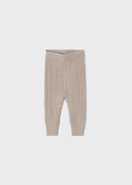 Tan Knit Leggings/10275/Mayoral