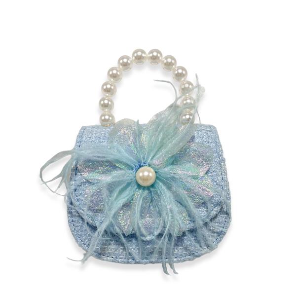 Feather Floral Tweed Purse/Doe a Dear