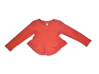 Ruffle Hem L/S Top/ML Kids