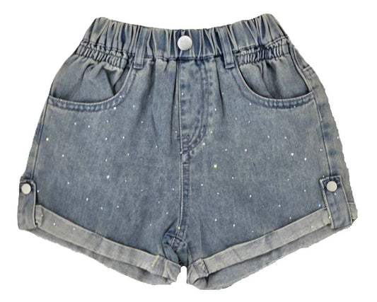 Rhinestone Denim Shorts/ML Kids