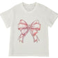 Rhinestone Bow Tee Short Set/ML Kids