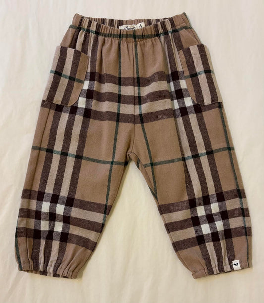 Mini Tartan Side Pocket Pant/Oh baby