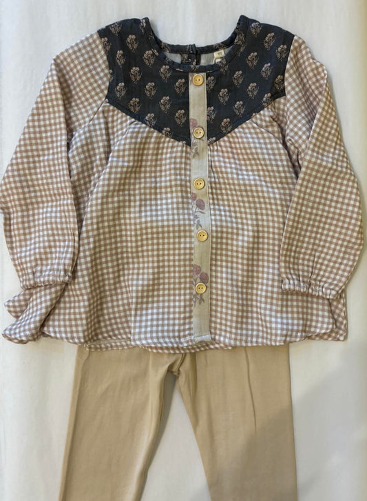 Vichy Check Tunic Set/Remington Road