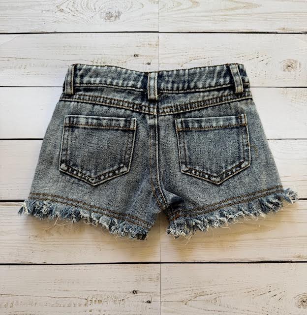 Deconstructed Denim Shorts/ML Kids