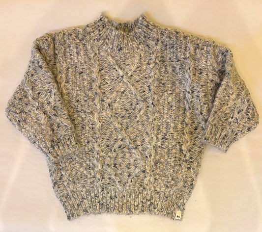 Fleck Diamond Knitted Pullover/Oh Baby