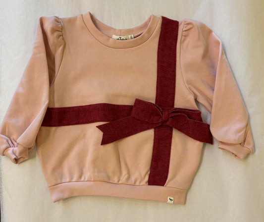 Holiday Ribbon Sweatshirt/Oh Baby