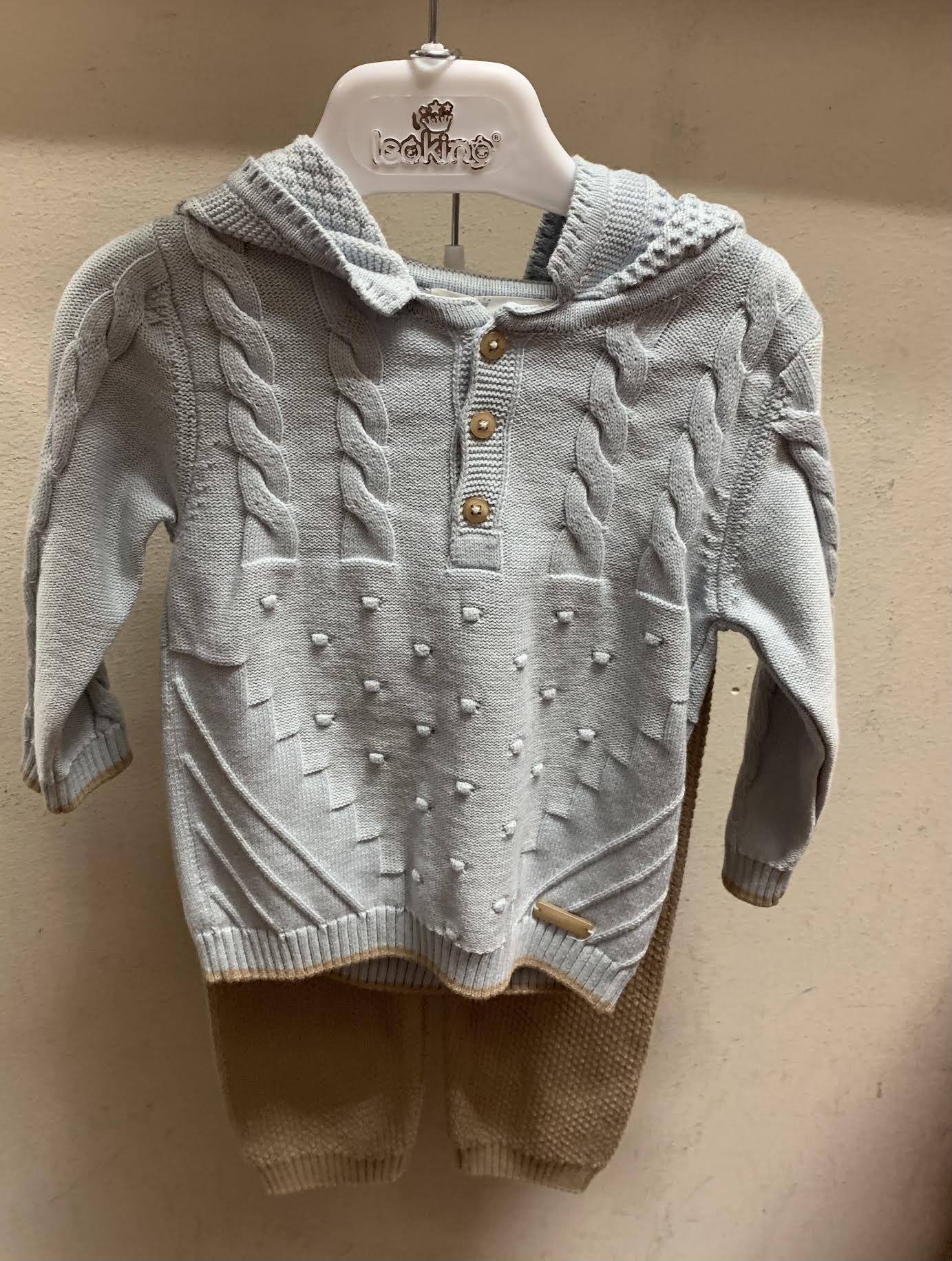 Boy 2 Piece Knit Sweater Set/Leo King