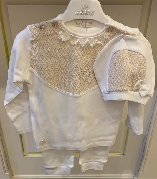 3 Piece Baby Set w/ Hat/Leo King