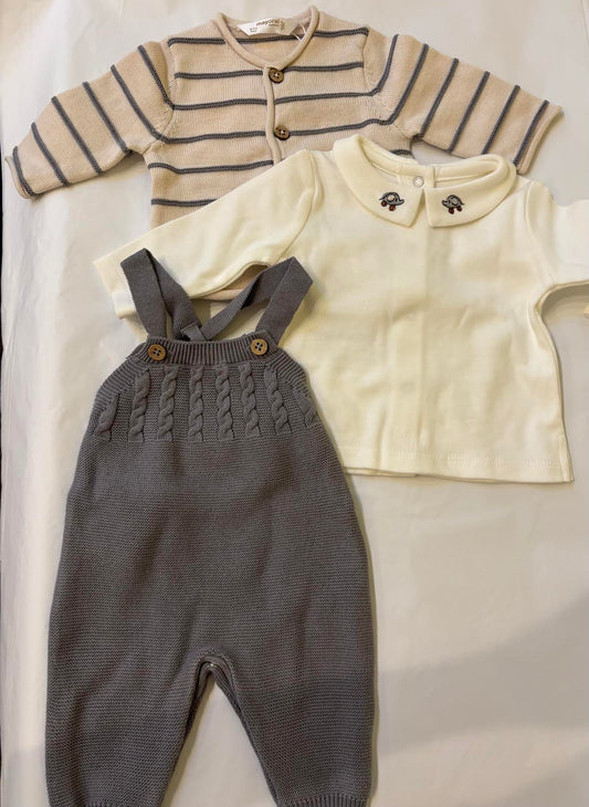 Boy 3 Pc Dungaree Set/Mayoral
