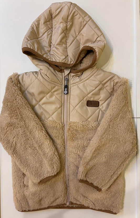 Beige Zip Hoodie/Nano