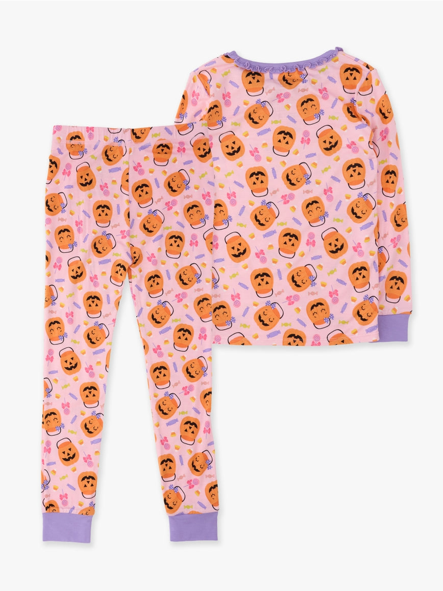 Pumpkin Boo Ruffle L/S Pajama Set/Ruffle Butts