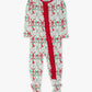 Green Stripe Ruffle Footie/Ruffle Butts