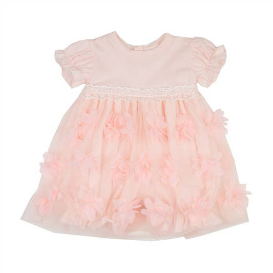 Peach Blossom Bubble Baby Dress/Haute Baby