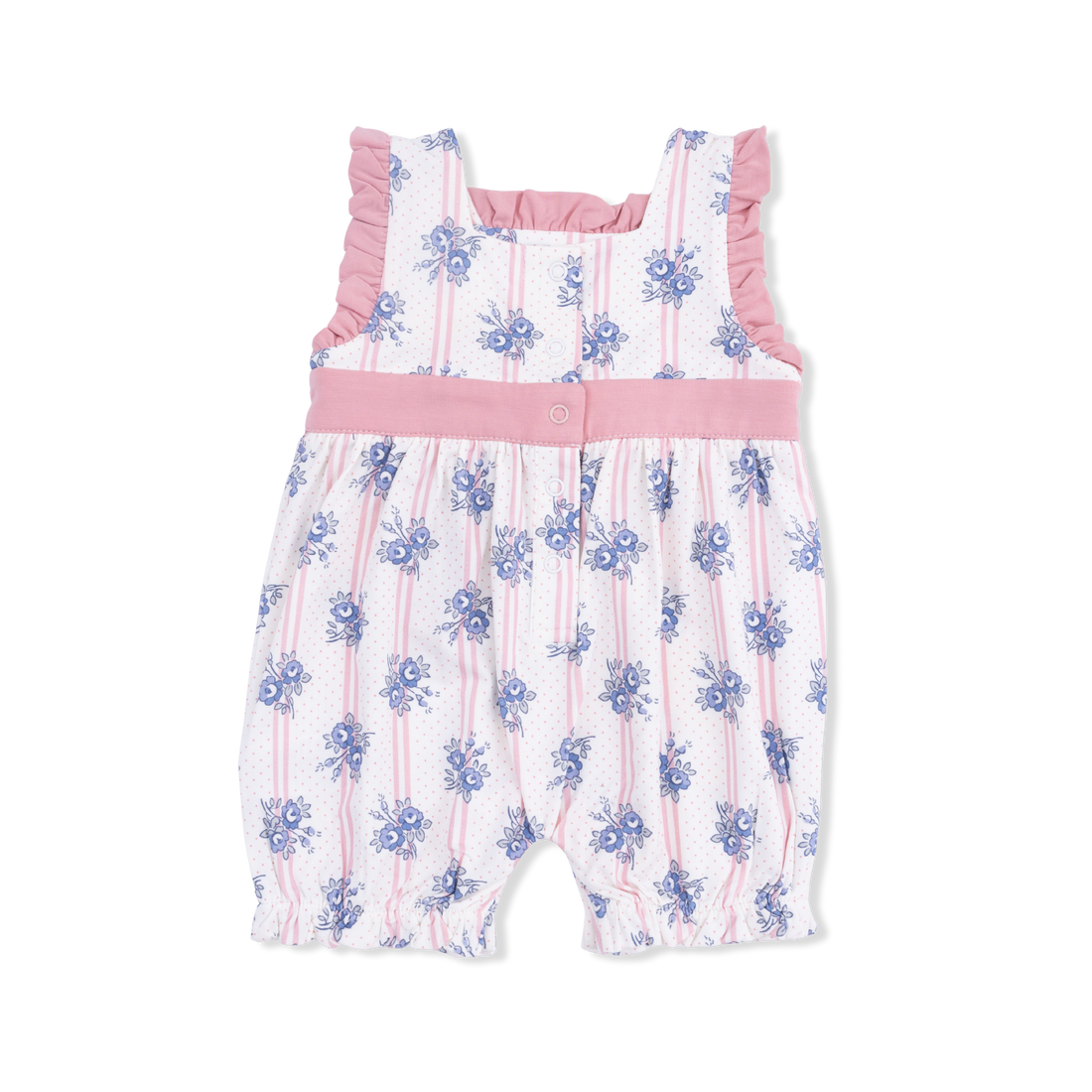 Stripe Dot Roses Bow Playsuit/Angel Dear