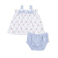 Heirloom Rose Stripe Top w/ Bloomer/Angel Dear