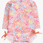 Sunset Seashells L/S Rash Guard/Ruffle Butts