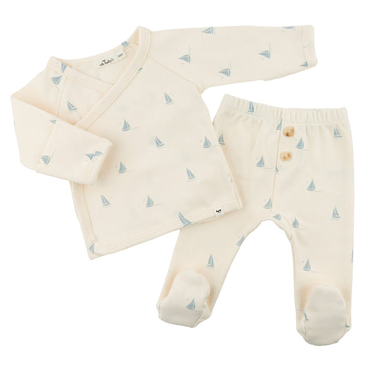 Mini Sailboats Kimono Set/oh baby