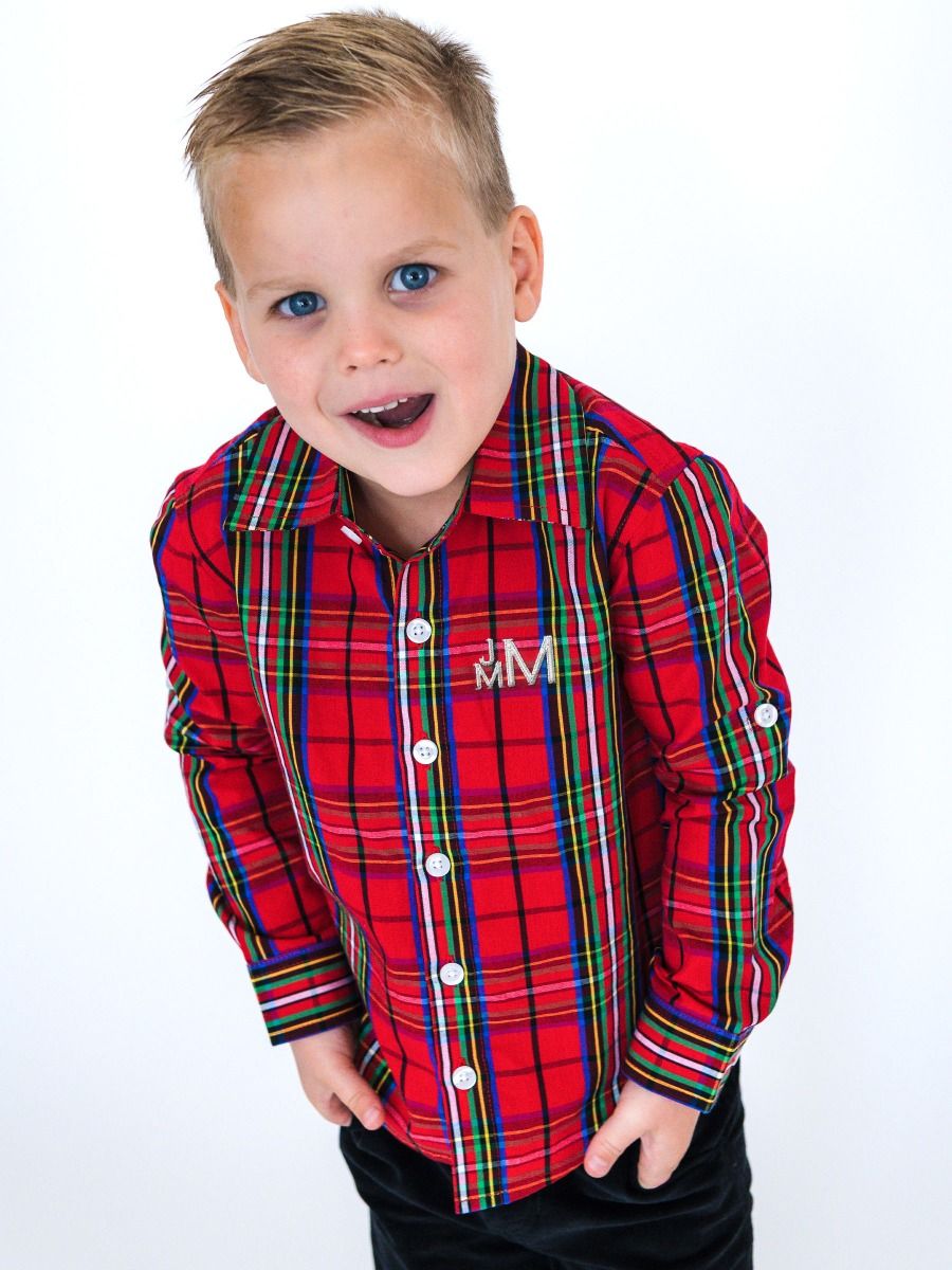 Nicholas Plaid L/S Button Down/Rugged Butts