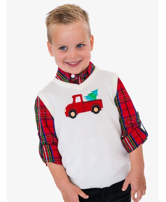 Hauliday Truck V-Neck Vest/Rugged Butts