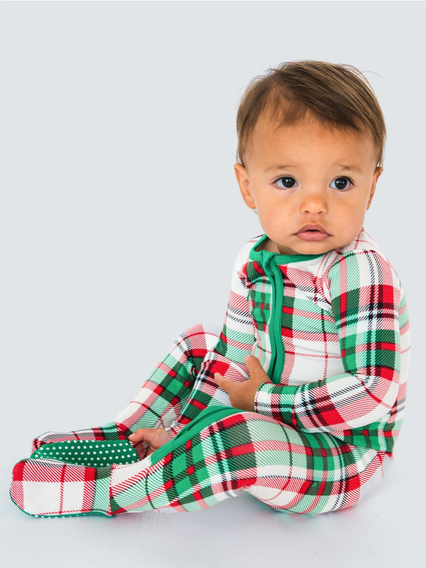 Dashing Dreams Plaid Footie/Rugged Butts