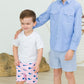 Pink Whale Swim Trunks/Rugged Butts