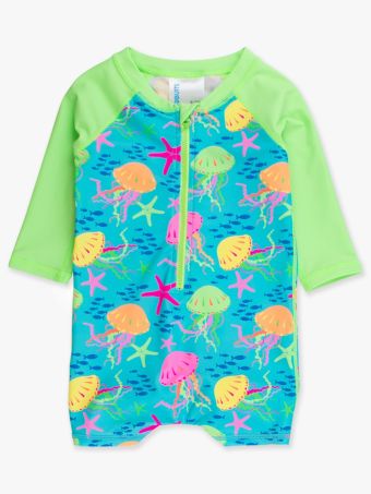 Boys Neon Jelly Time Rash Guard/Rugged Butts