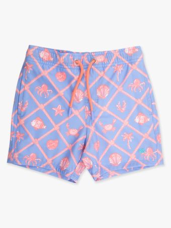 Tropical Trellis Swim Trunks/Rugged Butts